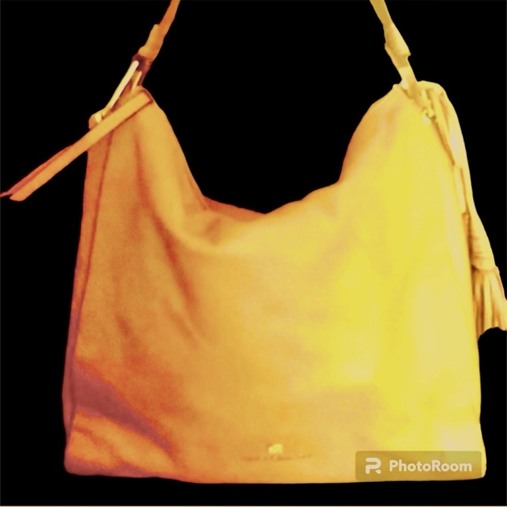Vince Camuto Cecil Tan Pebble Leather Bag Excellent Condition No Flaws Like New